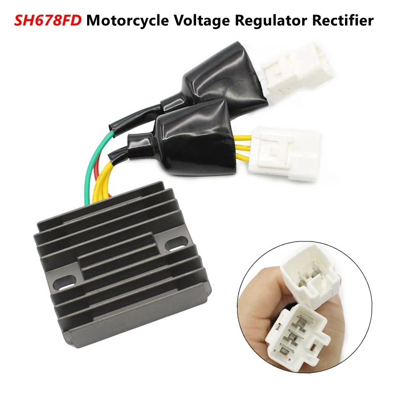 SH678FD Motorcycle Voltage Regulator Rectifier for Honda CBR600RR CBR600 RR 2007-2012 CBR1000RR CBR1000 RR 2004-2010
SH678FD Motorcycle Voltage Regulator Rectifier for Honda CBR600RR CBR600 RR 2007-2012 CBR1000RR CBR1000 RR 2004-2010
