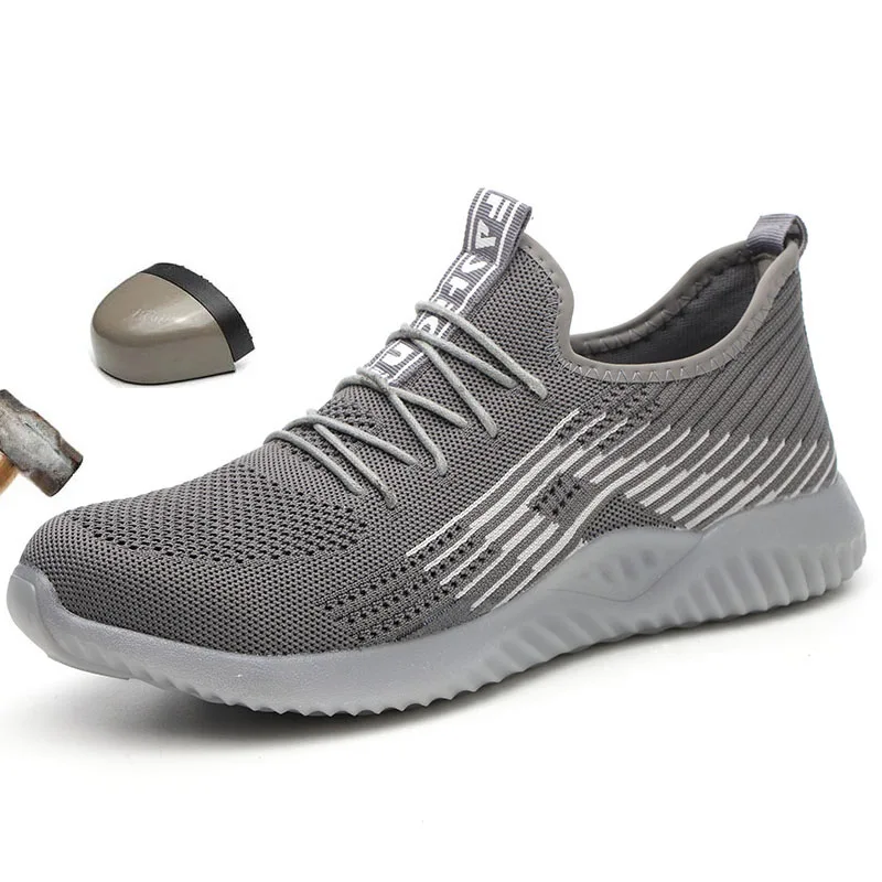 Safety Shoes Men Breathable Mesh Light Sneaker Safety Work Shoes For Steel Toe Caps Boots Work Boots Anti Smashing
Safety Shoes Men Breathable Mesh Light Sneaker Safety Work Shoes For Steel Toe Caps Boots Work Boots Anti Smashing