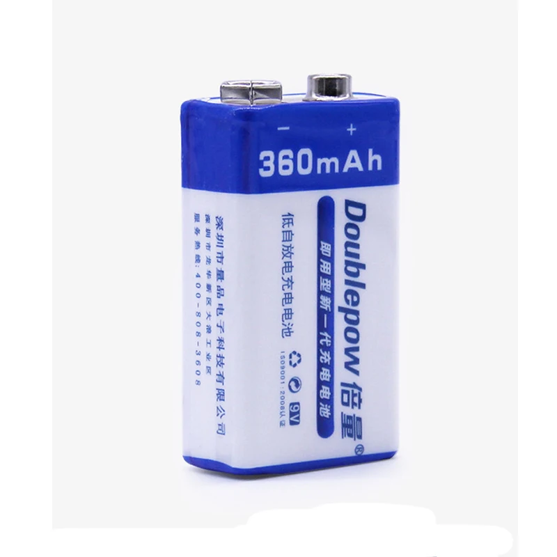 9V 360mAh Rechargeable Batteries Ni-MH Battery for Wireless Microphone Instrument Multimeter Remote Control Toy Gamepad Bateria
9V 360mAh Rechargeable Batteries Ni-MH Battery for Wireless Microphone Instrument Multimeter Remote Control Toy Gamepad Bateria
