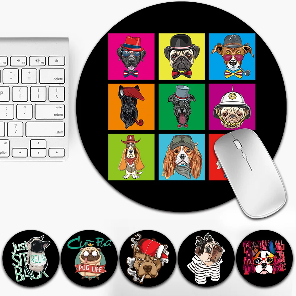 Gaming Mouse Pads Anti-skid Stylish Desktop PU Leather Round Dog Series Small Waterproof Gamer Desk Mats Computer Accessories
Gaming Mouse Pads Anti-skid Stylish Desktop PU Leather Round Dog Series Small Waterproof Gamer Desk Mats Computer Accessories
