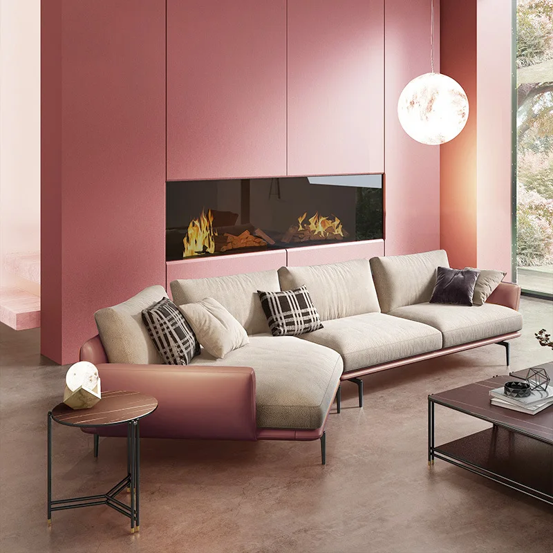 Corner Fabric Sofa Living Room Modern Simple Special-Shaped Combination Sofa Made of Fabric Ins sectional sofa
Corner Fabric Sofa Living Room Modern Simple Special-Shaped Combination Sofa Made of Fabric Ins sectional sofa