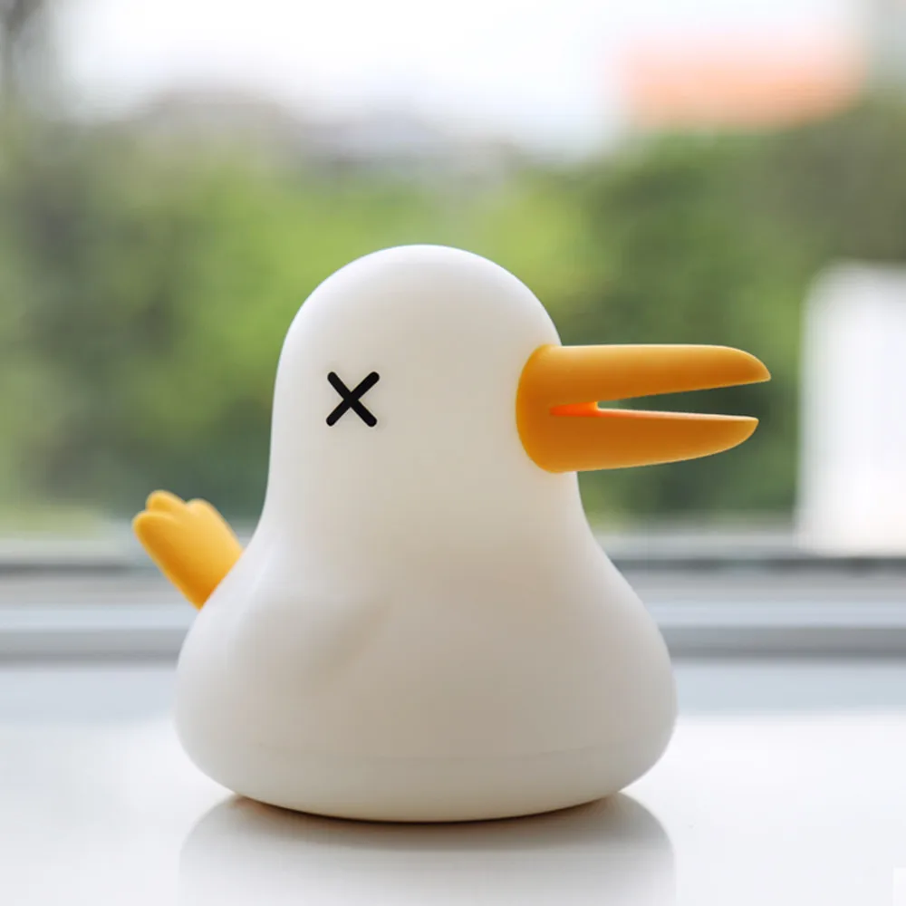 Touch Sensor Kiwi Bird LED Night Light Cute Pirate Lamp Baby Children Kid Bedroom Decor Silicone Soft Gift
Touch Sensor Kiwi Bird LED Night Light Cute Pirate Lamp Baby Children Kid Bedroom Decor Silicone Soft Gift