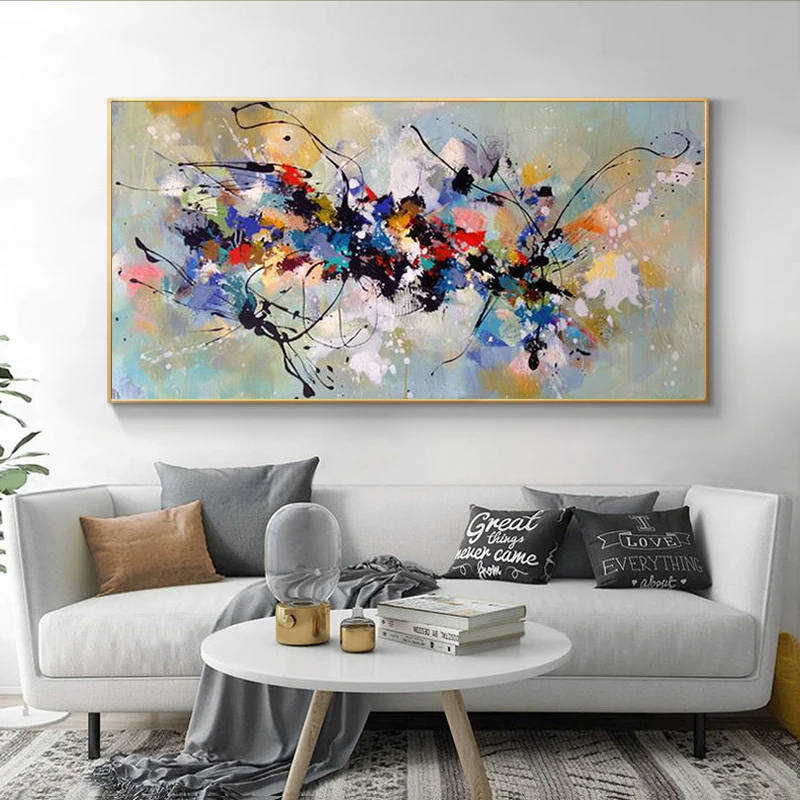 Abstract Colorful Decoration Oil Painting on Canvas Posters and Prints Cuadros Wall Art Pictures For Living Room
Abstract Colorful Decoration Oil Painting on Canvas Posters and Prints Cuadros Wall Art Pictures For Living Room