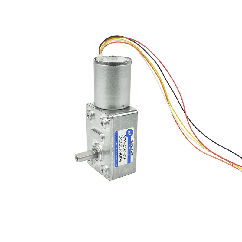 JGY-2430 Miniature Brushless DC Worm Gear Motor Speed Adjustable Small Motor DC 12V 24V Self-locking Gear Electric Motor
JGY-2430 Miniature Brushless DC Worm Gear Motor Speed Adjustable Small Motor DC 12V 24V Self-locking Gear Electric Motor