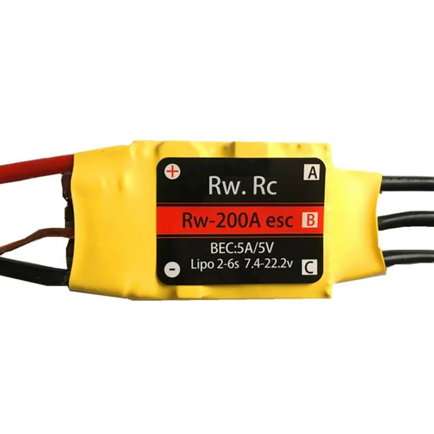 RW.RC 30A / 50A / 70A / 80A / 125A 200A Water-Cooled Brushless ESC Without Reversing Waterproof ESC For RC Car / RC Boat
RW.RC 30A / 50A / 70A / 80A / 125A 200A Water-Cooled Brushless ESC Without Reversing Waterproof ESC For RC Car / RC Boat
