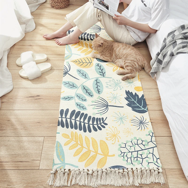 Retro Bohemian Hand Woven Cotton Linen Carpet Rug Bedside Rug Geometric Floor Mat Living Room Bedroom Carpet Home Decor Area Rug
Retro Bohemian Hand Woven Cotton Linen Carpet Rug Bedside Rug Geometric Floor Mat Living Room Bedroom Carpet Home Decor Area Rug
