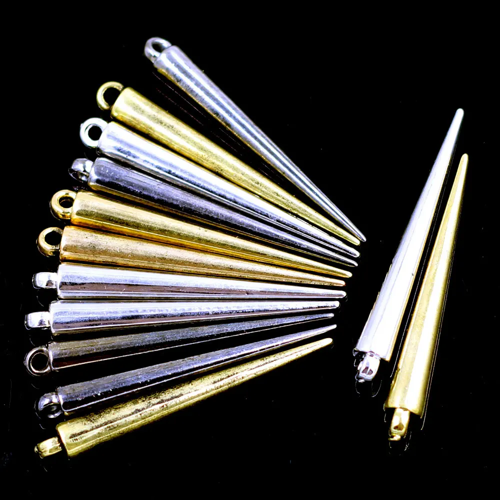 50Pcs Pendants Cone Acrylic Spike Tear Rivet Punk Studs Spikes Earring Jewelry DIY Findings Charms 53x6mm
50Pcs Pendants Cone Acrylic Spike Tear Rivet Punk Studs Spikes Earring Jewelry DIY Findings Charms 53x6mm