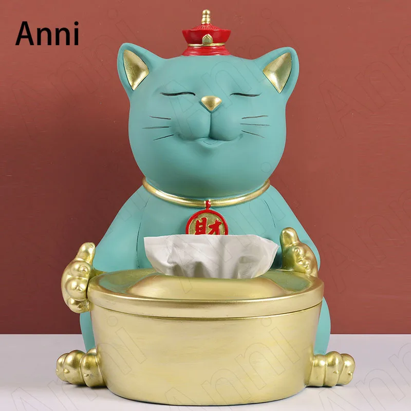 Japanese Lucky Cat Tissue Boxes Creativity Resin Storage Ornaments Bedroom Living Room Paper Towel Storage Box Home Decoration
Japanese Lucky Cat Tissue Boxes Creativity Resin Storage Ornaments Bedroom Living Room Paper Towel Storage Box Home Decoration