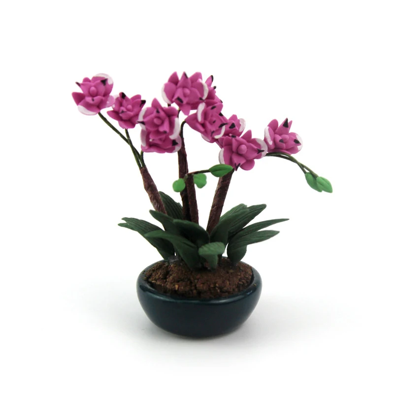 1/12 Dollhouse Miniature Accessories Mini Phalaenopsis Potted Plant Simulation Flower Model Toy for Doll House Decoration ob11
1/12 Dollhouse Miniature Accessories Mini Phalaenopsis Potted Plant Simulation Flower Model Toy for Doll House Decoration ob11