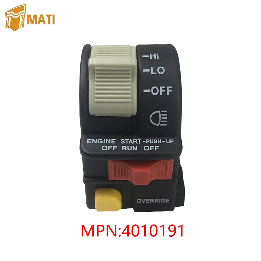 Mati Left Handlebar Switch Light Stop Switches for Polaris Scrambler 400 2X4 2009-2001 Xplorer 250 2000-2001 Replacement 4010191
Mati Left Handlebar Switch Light Stop Switches for Polaris Scrambler 400 2X4 2009-2001 Xplorer 250 2000-2001 Replacement 4010191