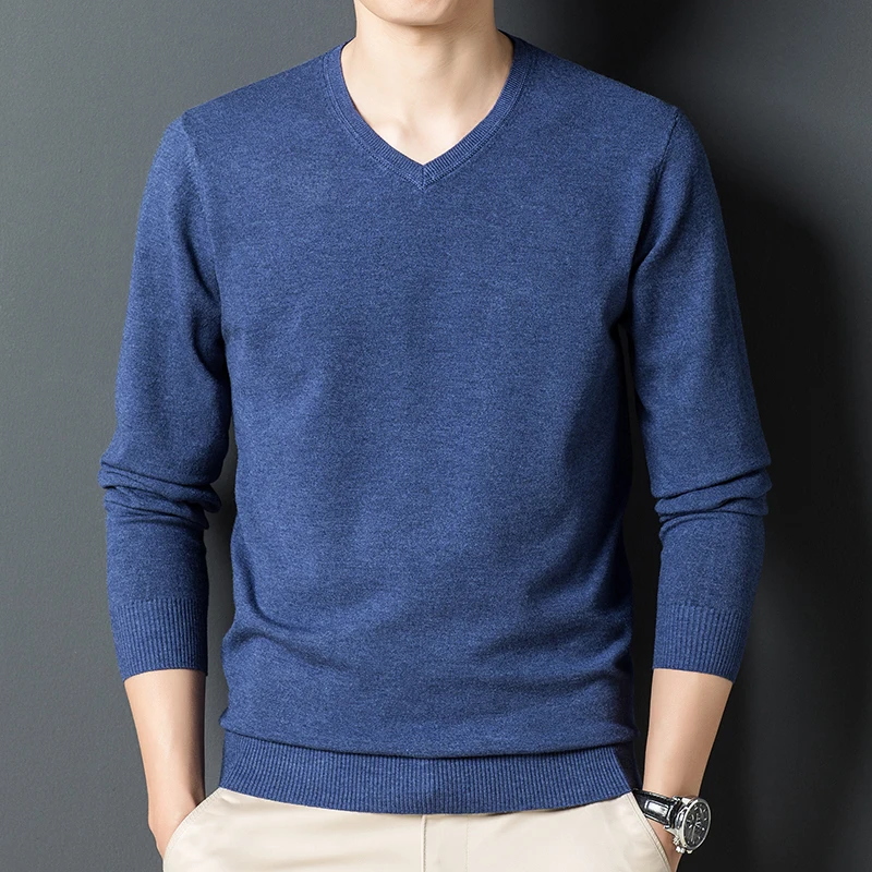 10 Colors Autumn Men's Woolen Sweaters Classic Style Business Casual Pullover V-neck Thin Sweater Male Brand Bottoming Shirt
10 Colors Autumn Men's Woolen Sweaters Classic Style Business Casual Pullover V-neck Thin Sweater Male Brand Bottoming Shirt