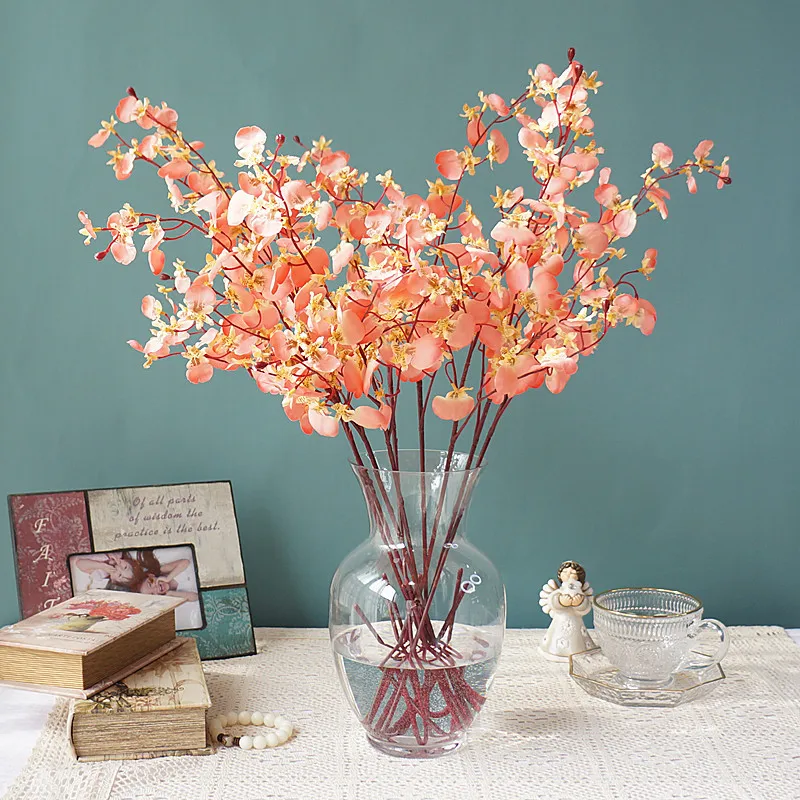 5Pcs 80cm 4 Fork Oncidium Silk Flowers Artificial Home Decoration Wedding Office Photography Fake Flowers Garland Orchids
5Pcs 80cm 4 Fork Oncidium Silk Flowers Artificial Home Decoration Wedding Office Photography Fake Flowers Garland Orchids