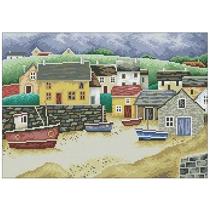 Harbor scenery patterns Counted Cross Stitch 11CT 14CT 18CT DIY Chinese Cross Stitch Kits Embroidery Needlework Sets
Harbor scenery patterns Counted Cross Stitch 11CT 14CT 18CT DIY Chinese Cross Stitch Kits Embroidery Needlework Sets