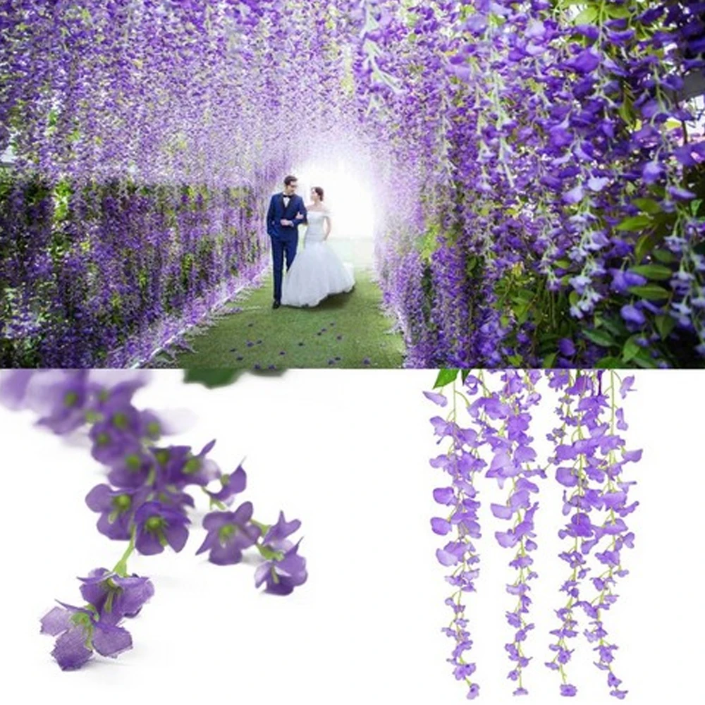 12pcs Wedding Artificial Fake Plants Flowers Vines Garland Arch Home Decore Garden Decoration Pendant Faux Vines Outdoor Hanging
12pcs Wedding Artificial Fake Plants Flowers Vines Garland Arch Home Decore Garden Decoration Pendant Faux Vines Outdoor Hanging