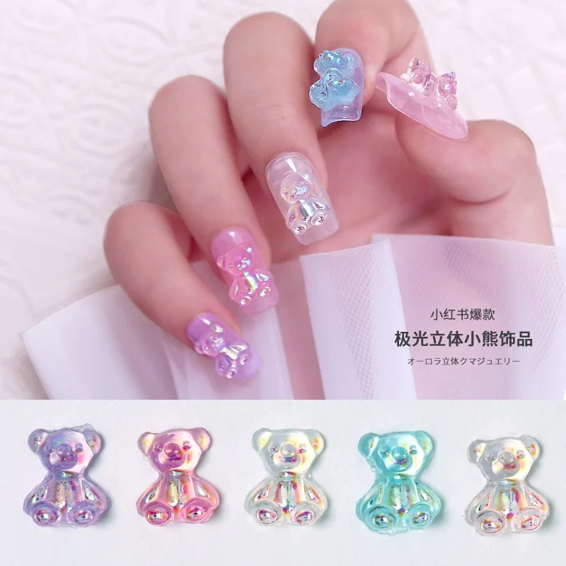 New Nail Bear Jewelry Ladies Daily Nail Jewelry Aurora Crystal Glue Symphony Candy Cartoon Bear Nail Decoration Diamond
New Nail Bear Jewelry Ladies Daily Nail Jewelry Aurora Crystal Glue Symphony Candy Cartoon Bear Nail Decoration Diamond