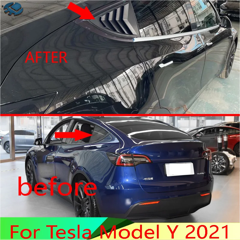 For Tesla Model Y 2021 Car Accessories Carbon fiber style rear window C-column decorative trim shutter
For Tesla Model Y 2021 Car Accessories Carbon fiber style rear window C-column decorative trim shutter