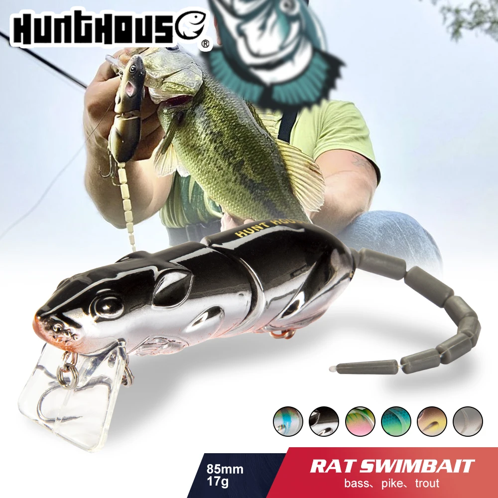 Hunthouse hard fishing lures rat bait leurres for bass pike trout jointed bait pro Lure hard swimbait predator pro bbz-1 rat
Hunthouse hard fishing lures rat bait leurres for bass pike trout jointed bait pro Lure hard swimbait predator pro bbz-1 rat
