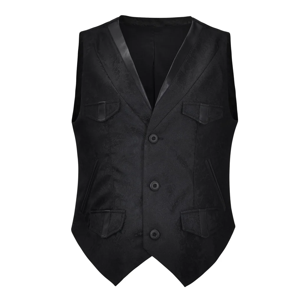 Victorian Single Breasted Suit Vest Steampunk Men's Slim Fit V-Neck Brocade Floral Formal Business Sleeveless Gothic Waistcoat
Victorian Single Breasted Suit Vest Steampunk Men's Slim Fit V-Neck Brocade Floral Formal Business Sleeveless Gothic Waistcoat