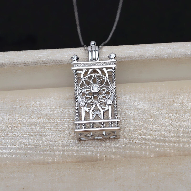 DIY Making 925 Sterling Silver Pendant CAGE Base Mountings Findings Settings Jewelry Fittings Women Accessories for Pearls
DIY Making 925 Sterling Silver Pendant CAGE Base Mountings Findings Settings Jewelry Fittings Women Accessories for Pearls