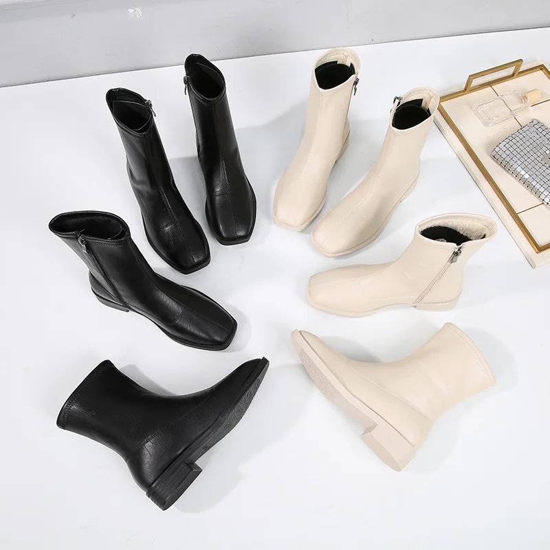 Winter Plus Size Women's Shoes Boots Women's Thick Heel Ankle Boots Spring and Autumn Boots Tight Shoes Women
Winter Plus Size Women's Shoes Boots Women's Thick Heel Ankle Boots Spring and Autumn Boots Tight Shoes Women