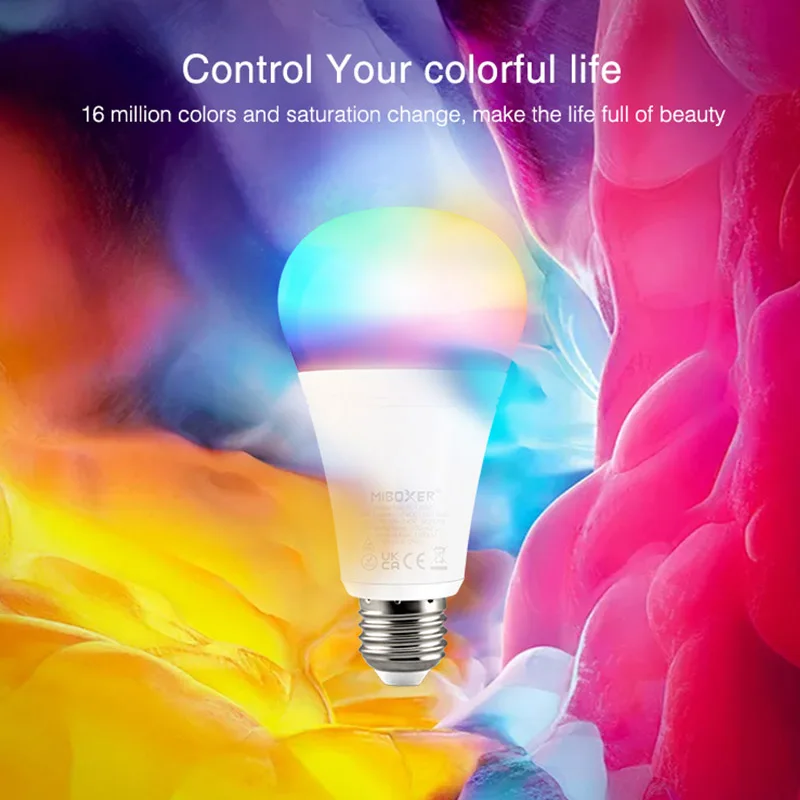 Светодиодная лампа Miboxer 12 Вт RGB + CCT (Zigbee 3,0) FUT105Z E27, регулируемая температура, 160000 цветов, Голосовое управление через приложение, ритм музыки
Светодиодная лампа Miboxer 12 Вт RGB + CCT (Zigbee 3,0) FUT105Z E27, регулируемая температура, 160000 цветов, Голосовое управление через приложение, ритм музыки