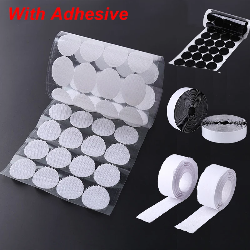 100pairs/5m Nylon Adhesive Hook And Loop Fastener Tape/Round Dots Magic Sticker With Glue Sewing Craft DIY Accessories New 2021
100pairs/5m Nylon Adhesive Hook And Loop Fastener Tape/Round Dots Magic Sticker With Glue Sewing Craft DIY Accessories New 2021