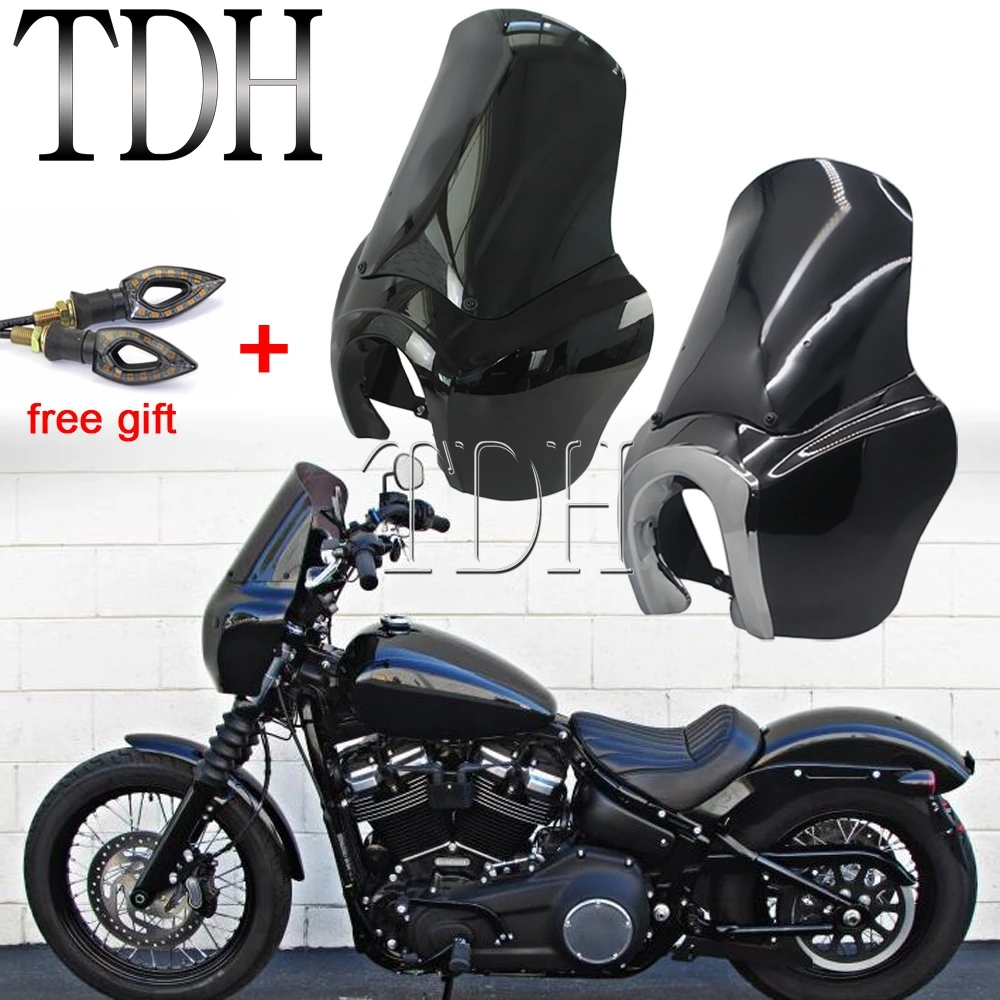 For Harley Softail Street Bob FXBB Standard FXST 2018-21 Motorcycle Front Fairing Windshield Headlight Mask Cowl Mount Kit Black
For Harley Softail Street Bob FXBB Standard FXST 2018-21 Motorcycle Front Fairing Windshield Headlight Mask Cowl Mount Kit Black