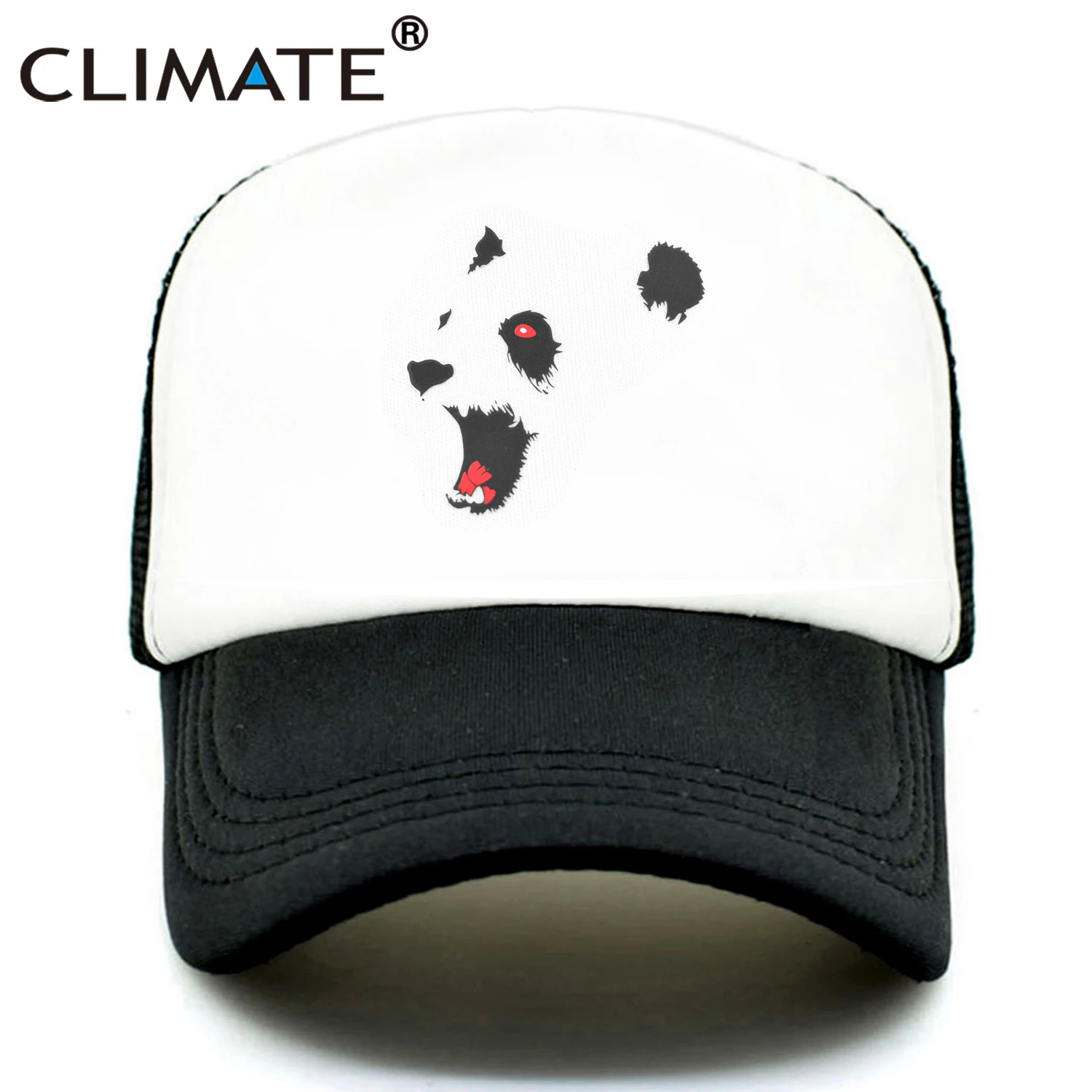 CLIMATE Panda Cap Cool Panda Trucker Cap Hat Hip Hop Black Cap Colorful Mesh Baseball Cap Hat for Adult Teenagers
CLIMATE Panda Cap Cool Panda Trucker Cap Hat Hip Hop Black Cap Colorful Mesh Baseball Cap Hat for Adult Teenagers