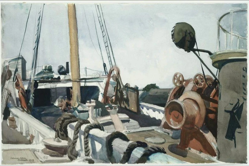 100% handmade Oil Painting reproduction on linen canvas,Deck of a beam trawler gloucester by Edward Hopper
100% handmade Oil Painting reproduction on linen canvas,Deck of a beam trawler gloucester by Edward Hopper