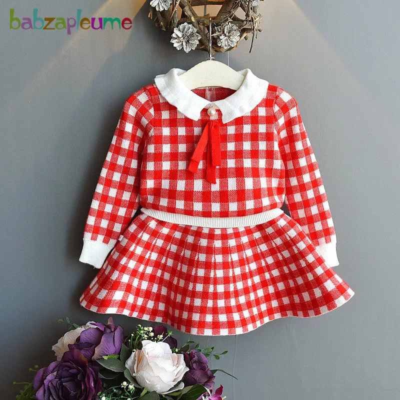 2Piece Set Spring Toddler Clothes Baby Girls Outfits Korean Fashion Plaid Knitted Sweater+Skirt Boutique Kids Clothing BC1764
2Piece Set Spring Toddler Clothes Baby Girls Outfits Korean Fashion Plaid Knitted Sweater+Skirt Boutique Kids Clothing BC1764