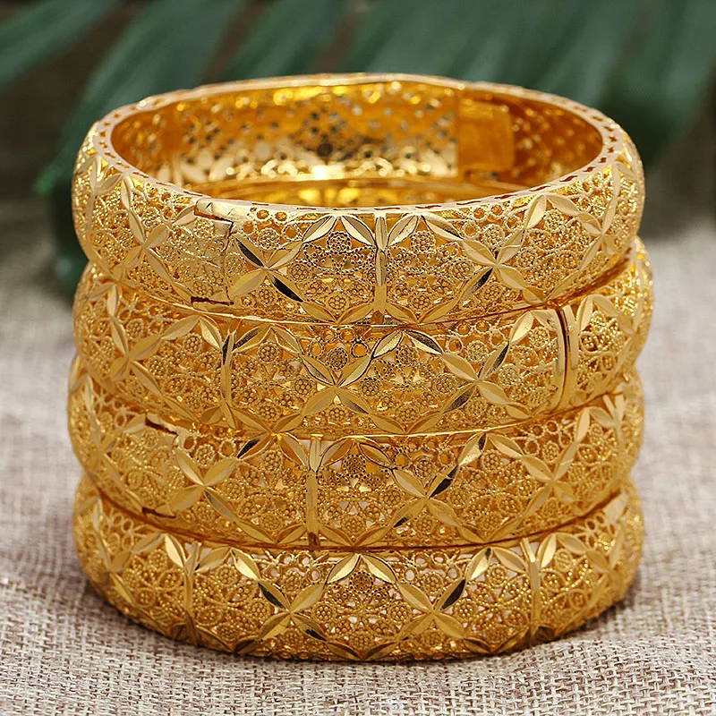 New 24K Flower Dubai Flower Gold Color Wedding Jewelry Bangles For Women Girl Gold Color Ethiopian Kids Bangles Bracelet Jewelry
New 24K Flower Dubai Flower Gold Color Wedding Jewelry Bangles For Women Girl Gold Color Ethiopian Kids Bangles Bracelet Jewelry