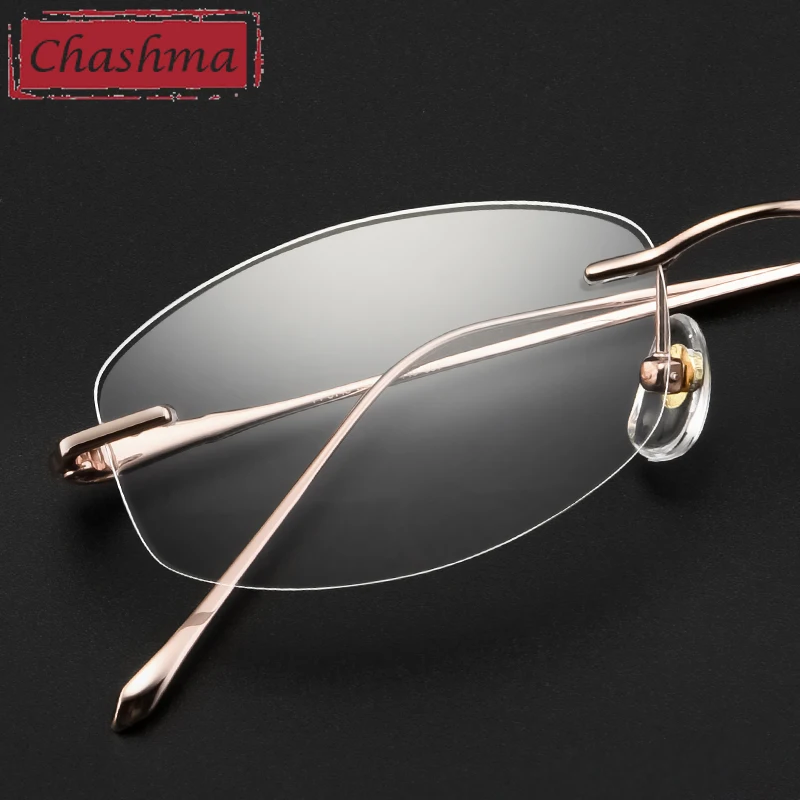 Chashma Rimless Eyewear Pure Titanium Light Fashion Prescription Eye Glasses Elegant Frameless Spectacle Frames Women
Chashma Rimless Eyewear Pure Titanium Light Fashion Prescription Eye Glasses Elegant Frameless Spectacle Frames Women
