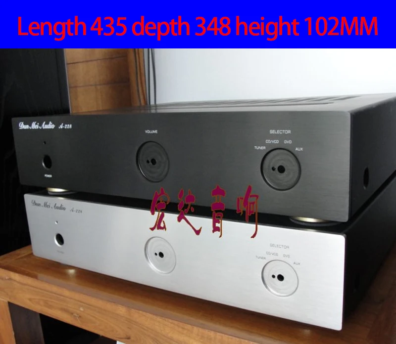 KYYSLB 435*348*102mm Tube Preamp Combine Amplifier Chassis Box House DIY Enclosure with Indicator Feet Amplifier Case Shell
KYYSLB 435*348*102mm Tube Preamp Combine Amplifier Chassis Box House DIY Enclosure with Indicator Feet Amplifier Case Shell