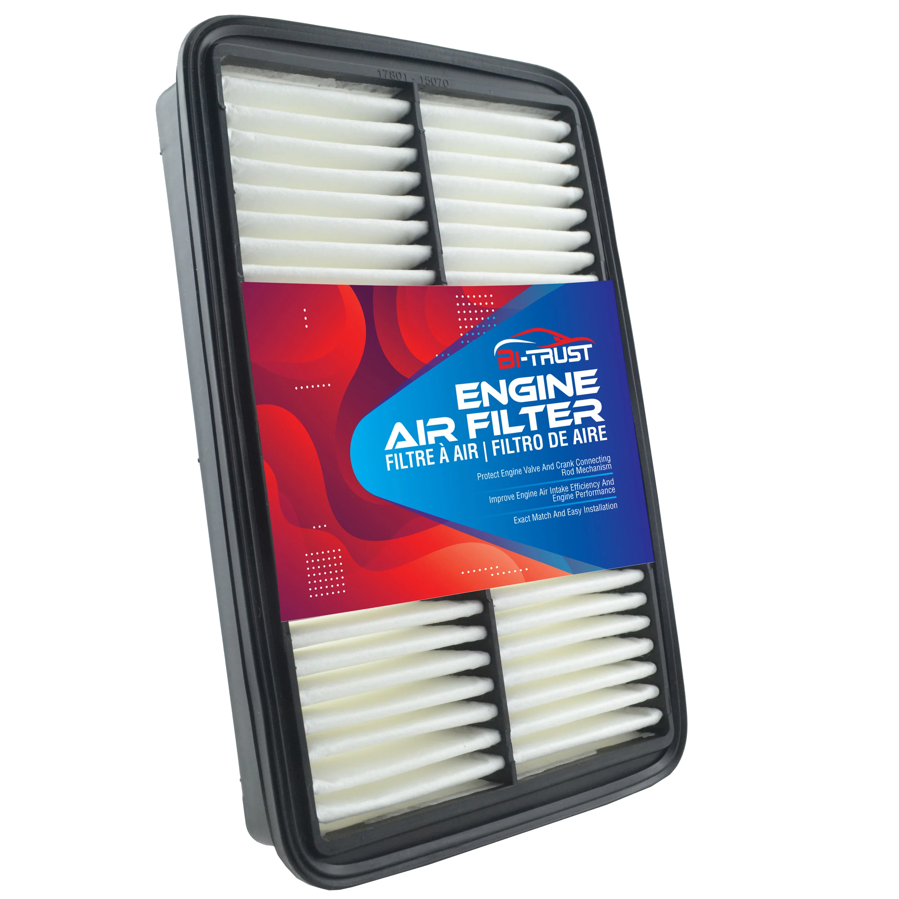 Bi-Trust Engine Air Filter for Chevrolet Prizm 1998-2002 1.8L/Mazda Millenia 1995-2002 2.3L/Toyota Corolla 1993-1997 1.6 1.8L
Bi-Trust Engine Air Filter for Chevrolet Prizm 1998-2002 1.8L/Mazda Millenia 1995-2002 2.3L/Toyota Corolla 1993-1997 1.6 1.8L