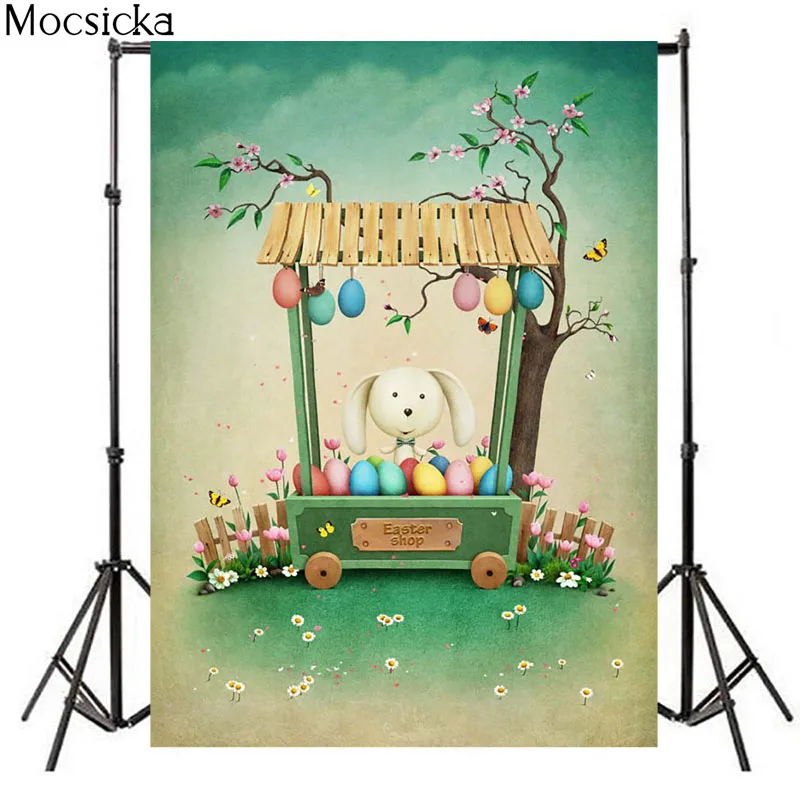 Mocsicka Easter Shop Photography Background Bunny Eggs Decoration Props Baby Shower Child Portrait Photo Backdrop Studio
Mocsicka Easter Shop Photography Background Bunny Eggs Decoration Props Baby Shower Child Portrait Photo Backdrop Studio