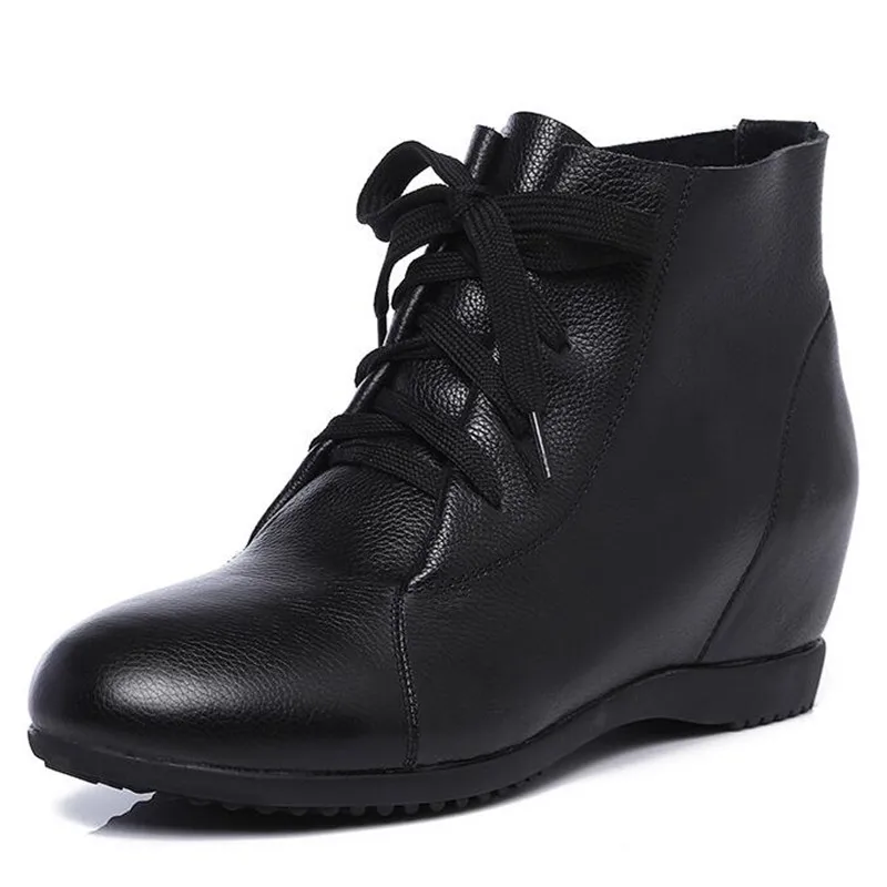 2024 Light Comfort Lace-up Women Boots Autumn Shoes Flat Increase Within Genuine Leather Boots Casual Shoes Warm Winter Boots
2024 Light Comfort Lace-up Women Boots Autumn Shoes Flat Increase Within Genuine Leather Boots Casual Shoes Warm Winter Boots