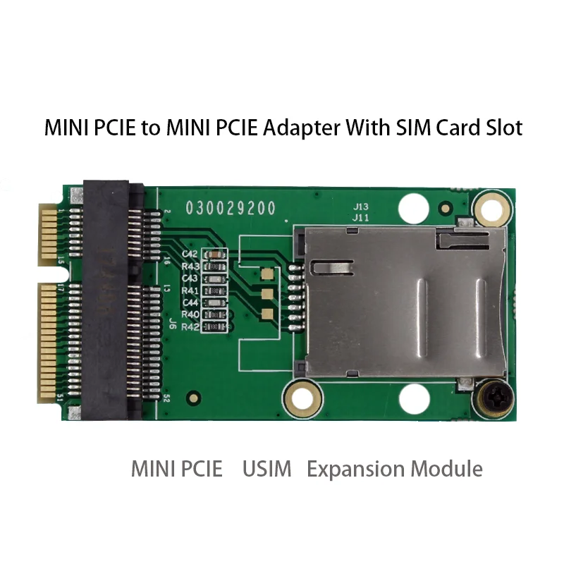 Mini Pcie to Mini Pcie Adapter With SIM Card Slot For SIM7600E-H SIM7600SA-H SIM7600SA-H ME909S-120 SIM7699A-H SIM7100E SIM7100A
Mini Pcie to Mini Pcie Adapter With SIM Card Slot For SIM7600E-H SIM7600SA-H SIM7600SA-H ME909S-120 SIM7699A-H SIM7100E SIM7100A