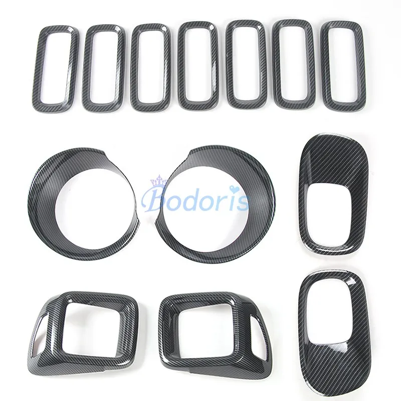 For Jeep Renegade Carbon Fiber Color Exterior Moulding Trim Light Fog Lamp Mirror Rear View Daylight Handle Cover Accessories
For Jeep Renegade Carbon Fiber Color Exterior Moulding Trim Light Fog Lamp Mirror Rear View Daylight Handle Cover Accessories