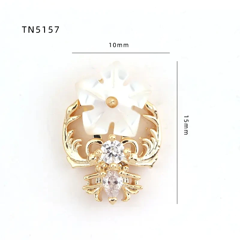 5pcs/lot TN5157 Christmas Flower Elk Alloy Zircon Nail Art Nail Jewelry Rhinestone Nails Accessories Supplies Decorations Charms
5pcs/lot TN5157 Christmas Flower Elk Alloy Zircon Nail Art Nail Jewelry Rhinestone Nails Accessories Supplies Decorations Charms