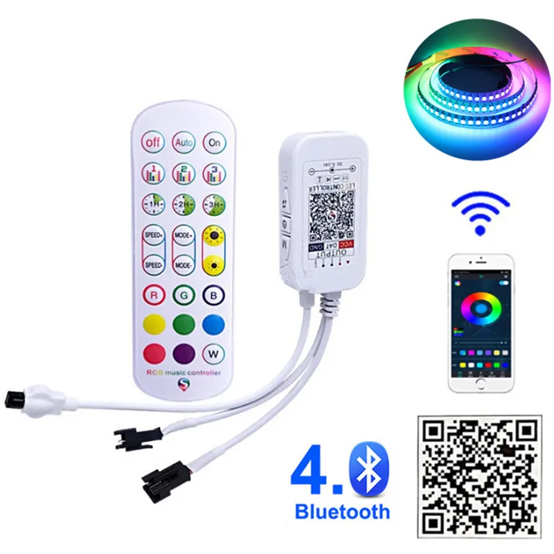 Пульт дистанционного управления WS2812B, DC5-24V с Bluetooth, 24 клавиши, для светодиодных светильник т WS2812B, WS2811, SK6812
Пульт дистанционного управления WS2812B, DC5-24V с Bluetooth, 24 клавиши, для светодиодных светильник т WS2812B, WS2811, SK6812