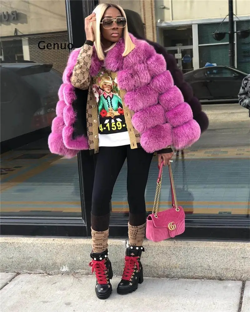 S-3XL Winter New fashion brand Fake fox fur jacket female good quality thicker warm Faux fur coat genuo
S-3XL Winter New fashion brand Fake fox fur jacket female good quality thicker warm Faux fur coat genuo