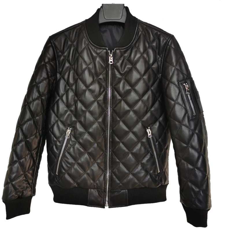 DHL Free Shipping Winter and Autumn Warm Genuine Leather Jacket Men Quilted Plaid Soft Sheepskin Jacket Man Casual Warm Coat
DHL Free Shipping Winter and Autumn Warm Genuine Leather Jacket Men Quilted Plaid Soft Sheepskin Jacket Man Casual Warm Coat