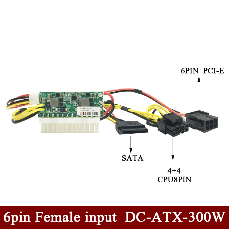 6-контактный гнездовой DC 12 В 300 Вт 24-контактный переключатель Pico ATX pcio PSU Auto Mini ITX Модуль питания высокой мощности ITX
6-контактный гнездовой DC 12 В 300 Вт 24-контактный переключатель Pico ATX pcio PSU Auto Mini ITX Модуль питания высокой мощности ITX
