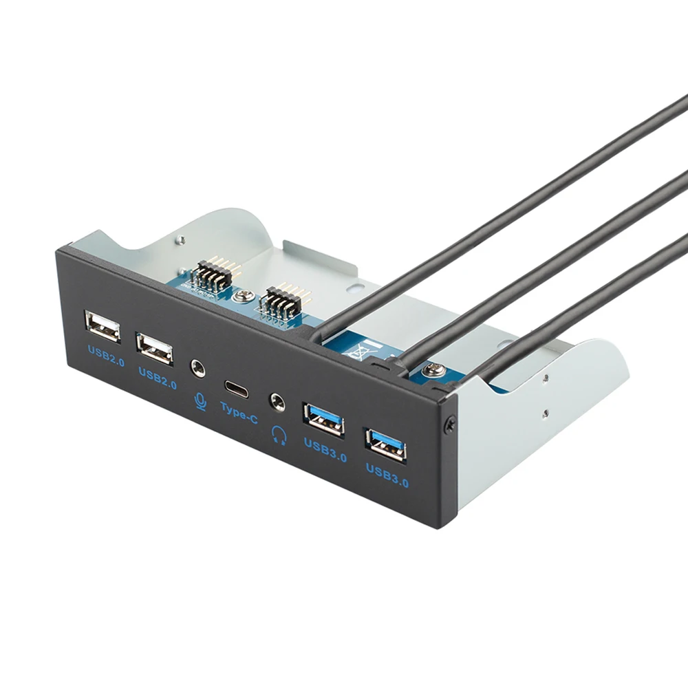 5.25" 2 Ports USB3.0+Dual Ports USB2.0+USB 3.1 Gen 2 10Gbps Type C Port HD Audio Port Front Panel For Custom Desktop Computer
5.25" 2 Ports USB3.0+Dual Ports USB2.0+USB 3.1 Gen 2 10Gbps Type C Port HD Audio Port Front Panel For Custom Desktop Computer