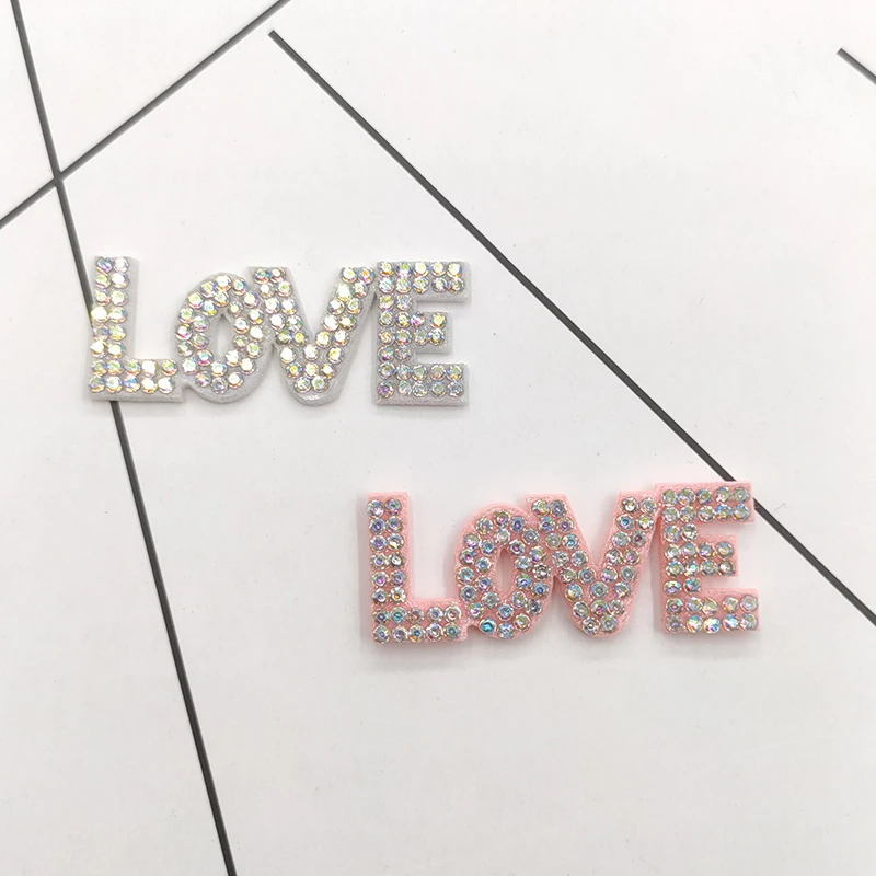 40Pcs 4.5*1.8CM Padded Rhinestone & Pearl Crystal Love Letter Applique For DIY Clothes Crafts Shoes Hat Headwear Decor Patches
40Pcs 4.5*1.8CM Padded Rhinestone & Pearl Crystal Love Letter Applique For DIY Clothes Crafts Shoes Hat Headwear Decor Patches