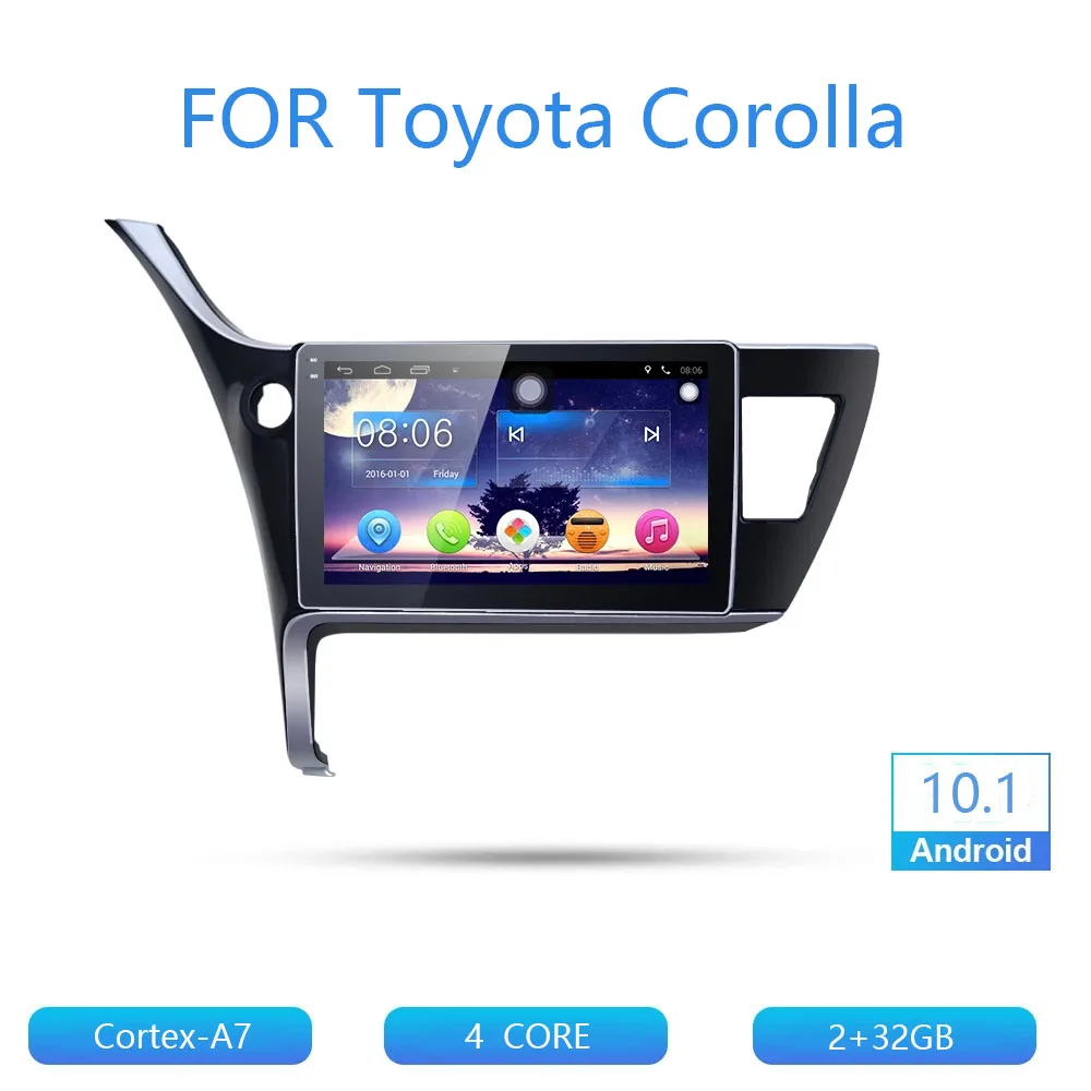 2 Din Android 11 Car Radio for Toyota Corolla 2017-2019 Multimedia Video mp5 Player GPS Navigation 10.1 Inch Head Unit
2 Din Android 11 Car Radio for Toyota Corolla 2017-2019 Multimedia Video mp5 Player GPS Navigation 10.1 Inch Head Unit