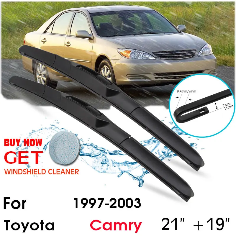 Car Wiper Blade Front Window Windshield Rubber Silicon Refill Wipers For Toyota Camry 1997-2003 LHD/RHD 21"+19" Car Accessories
Car Wiper Blade Front Window Windshield Rubber Silicon Refill Wipers For Toyota Camry 1997-2003 LHD/RHD 21"+19" Car Accessories