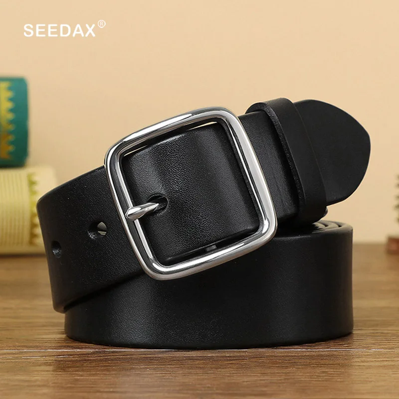 3.8cm Width Mens Cowskin Genuine Leather Belt Vintage Jeans Belt Strap Full Steel Pin Buckle Designer Belts Men Boy Male Gift
3.8cm Width Mens Cowskin Genuine Leather Belt Vintage Jeans Belt Strap Full Steel Pin Buckle Designer Belts Men Boy Male Gift