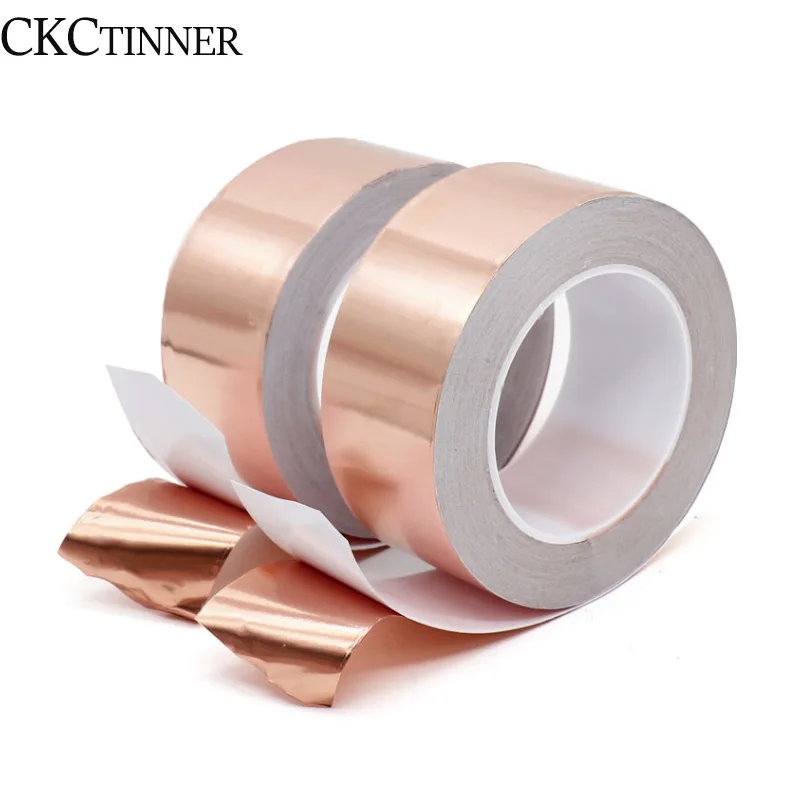 30 Meters Single-sided Conductor Copper Foil Tape EMI Shielding Heat Resist Tape Repair Adhesive Tape 5/8/10/12mm
30 Meters Single-sided Conductor Copper Foil Tape EMI Shielding Heat Resist Tape Repair Adhesive Tape 5/8/10/12mm