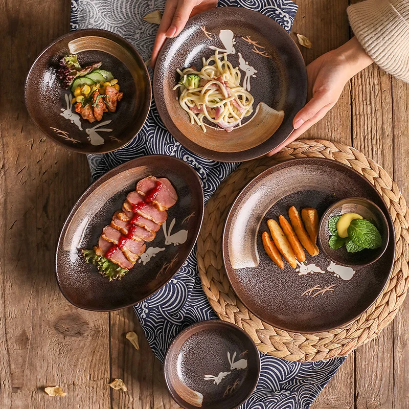 1 PC Japanese Dish Plate Rabbit Patterned Steak Pasta Ceramic Underglaze Exquisite Made in Japan
1 PC Japanese Dish Plate Rabbit Patterned Steak Pasta Ceramic Underglaze Exquisite Made in Japan